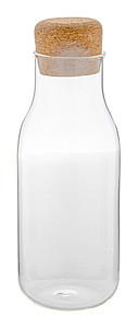 Skleněná karafa na vodu s korkovým víčkem, 600ml