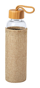 Skleněná láhev na pití, 500ml s rukávem - reklamní předměty