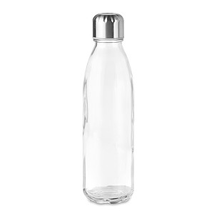 Skleněná láhev na pití, 650ml, transparentní