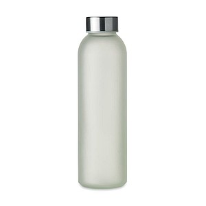 Skleněná láhev na pití s povrchem pro sublimaci, 500ml, kovové víčko