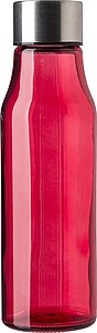 Skleněná láhev, objem 500 ml, červená - reklamní předměty