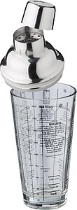 Skleněný šejkr na koktejly, 400 ml