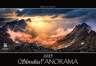 Slovakia Panorama 2026, nástěnný kalendář, prodloužená záda