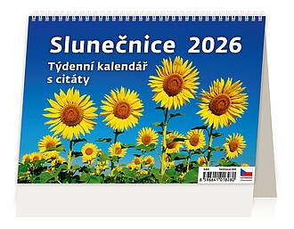 Slunečnice 2026, stolní kalendář - reklamní kalendáře