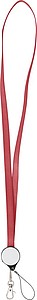 Šňůrka na krk s nabíjecím kabelem, červená