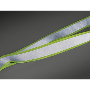 Šňůrka na krk z RPET, fluo žlutá
