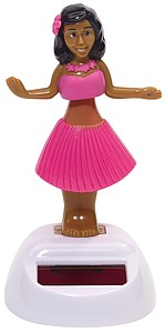 Solární hula hula tanečnice s růžovou sukní - reklamní předměty