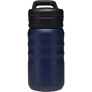 Sportovní láhev Knox 350 ml RCS z recyklované nerezové oceli s dvojitou stěnou a sklopnou slámkou, námořní modrá
