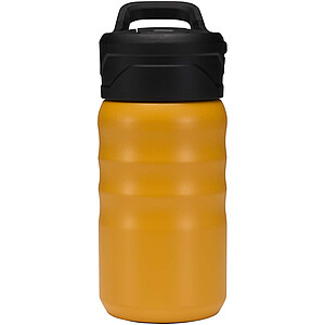 Sportovní láhev Knox 350 ml RCS z recyklované nerezové oceli s dvojitou stěnou a sklopnou slámkou, žlutá