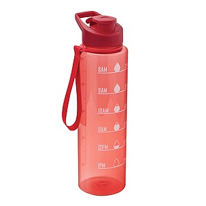 Sportovní láhev na vodu 1l, červená