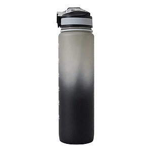 Sportovní láhev na vodu 1l, šedá/černá