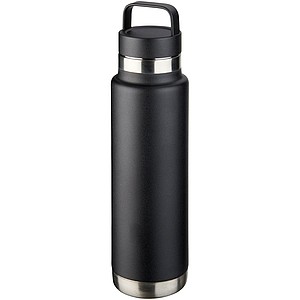 Sportovní láhev s vakuovou izolací, objem 600 ml černá - reklamní předměty