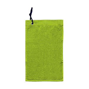 Sportovní ručník OLIMA SPORTS TOWEL, 30 × 50 cm, zelenožlutá