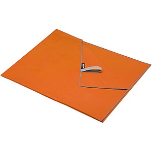 Sportovní ručník z RPET, 100x180cm, oranžový