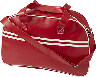 Sportovní taška, retro styl, červená