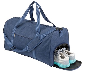 Sportovní taška s kapsou na boty, riflová