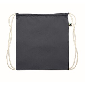 Stahovací batoh,Fairtrade 180g, tmavě modrá