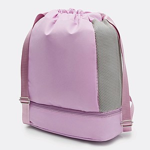 Stahovací batoh s pevným dnem, fialový - batoh s potiskem