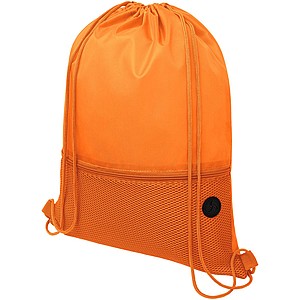 Stahovací batoh se šňůrkami ve stejné barvě, oranžový