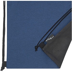 Stahovací batoh z RPET s melírovým efektem, modrý