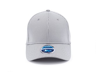 STÁZINKA Funkční šestipanelová kšiltovka s vyztuženým čelem, šedá