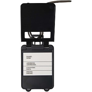Štítek na zavazadlo, černá