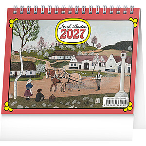 Stolní kalendář Josef Lada 2027, 16,5 x 13 cm - reklamní kalendáře