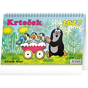 Stolní kalendář Krteček 2027, 23,1 x 14,5 cm - reklamní kalendáře