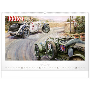 Stolní kalendář Svět motorů 2027, 23,1 x 14,5 cm