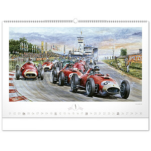Stolní kalendář Svět motorů 2027, 23,1 x 14,5 cm