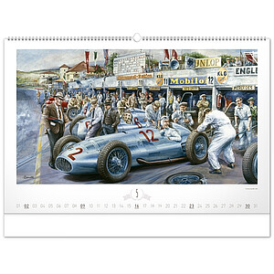Stolní kalendář Svět motorů 2027, 23,1 x 14,5 cm