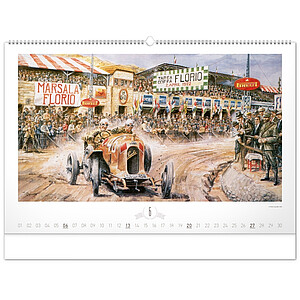 Stolní kalendář Svět motorů 2027, 23,1 x 14,5 cm