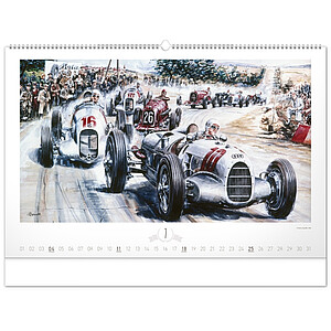 Stolní kalendář Svět motorů 2027, 23,1 x 14,5 cm