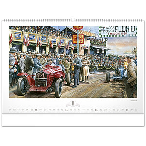 Stolní kalendář Svět motorů 2027, 23,1 x 14,5 cm
