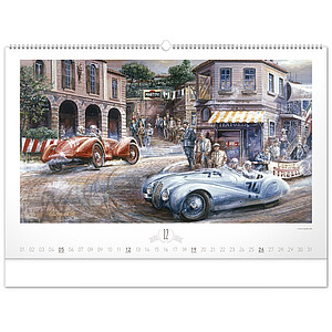 Stolní kalendář Svět motorů 2027, 23,1 x 14,5 cm
