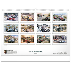 Stolní kalendář Svět motorů 2027, 23,1 x 14,5 cm