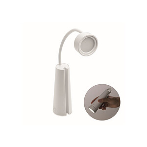 Stolní lampa a svítilna 2 v 1, bílá - reklamní předměty