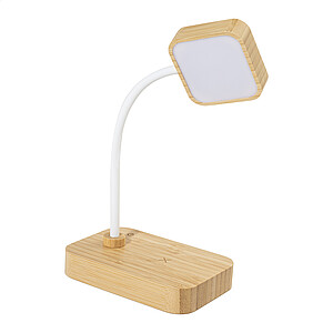 Stolní lampa s bezdrátovou nabíječkou, přírodní