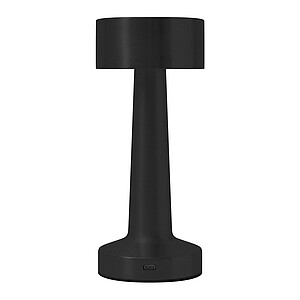 Stolní lampa z nerezové oceli, černá