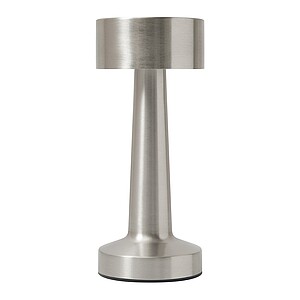 Stolní lampa z nerezové oceli, stříbrná
