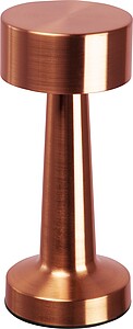 Stolní lampa z nerrzové oceli s baterií, růžová - reklamní předměty