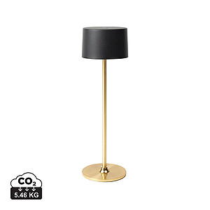 Stolní lampa z recyklovaného plastu, zlatá - reklamní předměty