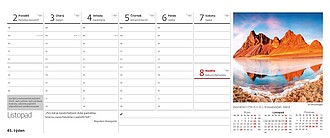 Svět hor 2027, stolní kalendář