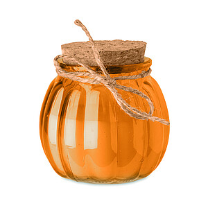 Svíčka z rostlinného vosku, oranžová