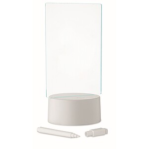 Svítící LED malá nástěnka, bílá