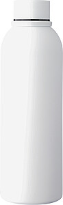 TADEOLA Dvoustěnná vakuová termoska z recyklované nerezové oceli, 500 ml, bílá - reklamní předměty