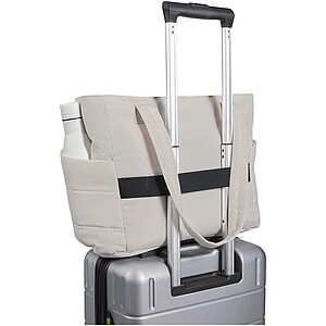 Taška na notebook velikosti 15,6” z recyklovaného GRS, béžová