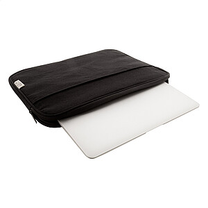 Taška na notebook z recyklované plátno, černá