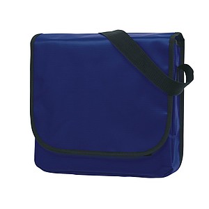 Taška přes rameno z odolného materiálu, modrá - tašky s potiskem