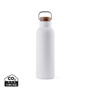 Termo láhev na pití z recyklované oceli, 800ml, bílá